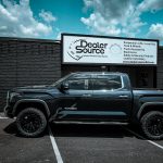 2022 Toyota Tundra with Rough Country 3.5" Suspension Lift Kit, Hostile Wheels H130 Crandon, 20x9,12 Offset, Asphalt Finish, and Nitto Tire USA Ridge Grapplers 35x12.5R20 at Dealer Source Ltd in San Antonio, Texas