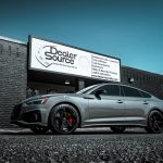 2023 Audi a5 with gloss black powder coated wheels at Dealer Source Ltd in San Antonio, Texas