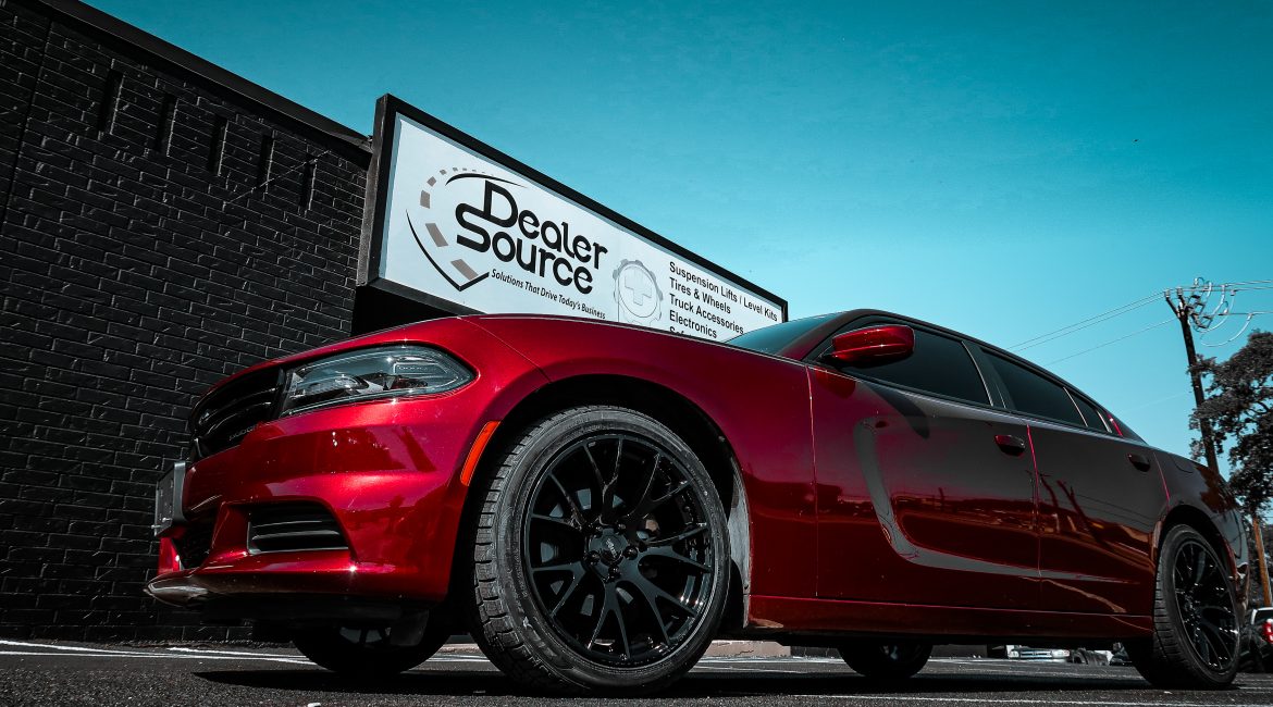 2018 Dodge Charge SXT with Katzkin Leather, Voxx Wheels, & Falken tires installed by Dealer Source Ltd in San Antonio, Texas.