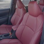 2024 Corolla Cross Katzkin leather in the color RED