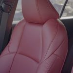 2024 Corolla Cross Katzkin leather in the color RED