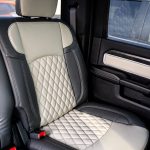 2020 Ram Crew Cab -Graphite Leather with Dune Tekstitch inserts & a Dune Center + Contrasting Seam