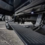 2023 Ford F-250 -Rough Country 3 inch Lift Kit -Wheels- Fuel D576 Assault Size: 20x10 -Tires-Nitto Ridge Grappler -Amp Steps -Black Katzkin Leather with Diamond Lunar Grey inserts, Lunar Grey Wings, & a Lunar Grey Seam