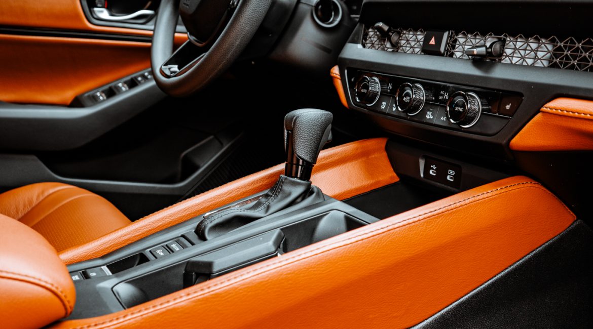 2024 Honda Accord -Katzkin Leather in the color Cognac + upgraded Dash, Door Panels & Front Console Lid