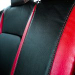 2024 Honda Civic -Black Katzkin leather with red wings, a red seam, & and perforation