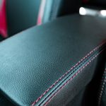 2024 Honda Civic -Black Katzkin leather with red wings, a red seam, & and perforation