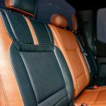 2023 F-150 Super Crew - Mahogany leather with a Black Center, Perforated Inserts, Black Perforated Wings, and Lunar Grey Stitching Reference 99441