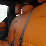 2021 Bronco -Orange leather with an all Black Seam + leather installations in the door panels