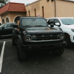 2021 Bronco -Orange leather with an all Black Seam + leather installations in the door panels
