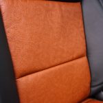 2016 Silverado Crew Cab -Dark Graphite Leather with Outlaw Inserts & a Cognac Seam Reference 99503