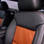 2016 Silverado Crew Cab -Dark Graphite Leather with Outlaw Inserts & a Cognac Seam Reference 99503