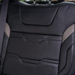 2024 Sierra Crew Cab Licorice Leather with Cobblestone Wings, a Platinum Seam, and Tek Perforation Reference 99570