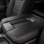 2024 Sierra Crew Cab Licorice Leather with Cobblestone Wings, a Platinum Seam, and Tek Perforation Reference 99570