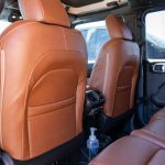2024 JEEP WRANGLER  MAHOGANY LEATHER, MAIZE SEAM, PERFORATED COMBO (Recovered Center + Recovered Arm Pads)  Reference 99592