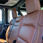 2024 JEEP WRANGLER  MAHOGANY LEATHER, MAIZE SEAM, PERFORATED COMBO (Recovered Center + Recovered Arm Pads)  Reference 99592
