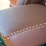 2024 JEEP WRANGLER  MAHOGANY LEATHER, MAIZE SEAM, PERFORATED COMBO (Recovered Center + Recovered Arm Pads)  Reference 99592