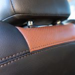 2024 FORESTER  BLACK LEATHER - MAHOGANY PERFORATED BODY - MAHOGANY WINGS + SEAM REFERENCE 99623