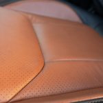 2024 FORESTER  BLACK LEATHER - MAHOGANY PERFORATED BODY - MAHOGANY WINGS + SEAM REFERENCE 99623