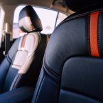 2024 Sentra SV Black Perforated Combo - Tangerine Wings - Tangerine Seam  Reference 99643