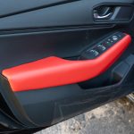 2024 HONDA ACCORD - SALSA RED LEATHER - RECOVERED ARM PADS + RECOVERED CENTER CONSOLE WITH SALSA RED STITCH REFERENCE 99651