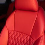 2024 HONDA ACCORD - SALSA RED LEATHER - RECOVERED ARM PADS + RECOVERED CENTER CONSOLE WITH SALSA RED STITCH REFERENCE 99651