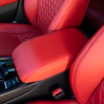 2024 HONDA ACCORD - SALSA RED LEATHER - RECOVERED ARM PADS + RECOVERED CENTER CONSOLE WITH SALSA RED STITCH REFERENCE 99651