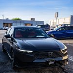 2024 HONDA ACCORD - SALSA RED LEATHER - RECOVERED ARM PADS + RECOVERED CENTER CONSOLE WITH SALSA RED STITCH REFERENCE 99651