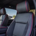 2024 F-150 Super Crew -Black Leather, Perforated Body, Suedezkin Raven Wings, Red Seam, Red Piping Reference 100572