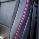 2024 F-150 Super Crew -Black Leather, Perforated Body, Suedezkin Raven Wings, Red Seam, Red Piping Reference 100572