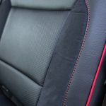 2024 F-150 Super Crew -Black Leather, Perforated Body, Suedezkin Raven Wings, Red Seam, Red Piping Reference 100572