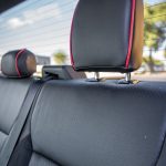 2024 F-150 Super Crew -Black Leather, Perforated Body, Suedezkin Raven Wings, Red Seam, Red Piping Reference 100572