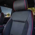 2024 F-150 Super Crew -Black Leather, Perforated Body, Suedezkin Raven Wings, Red Seam, Red Piping Reference 100572