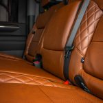 2024 Sierra Crew Cab 3500 Black leather, Mahogany Face, Stone Seam, Perforation Combo, Tek Stitch Reference 100582