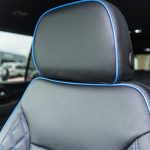 2021 Tahoe -Black Katzkin Leather - Perforated Body - Cobalt Piping - Tekstitch Wings - Heated/Cooled Seats Reference 100799