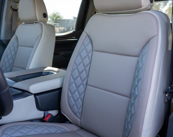 2022 Silverado Crew Cab -Dune Katzkin Leather - Desert Face - Dune Seam - Smoke Wings -Java Tek Wings Reference 100890