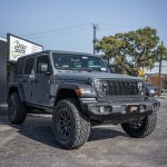 2024 Jeep Wrangler -3.5" Rough Country Lift - Nitto Ridge Grappler Tires - Fuel Rebel Wheels Reference 101073