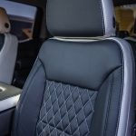 2024 Sierra Crew Cab -Pearl Katzkin Leather - Black Face - Pearl Tekstitch Reference 101143