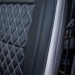 2024 Sierra Crew Cab -Pearl Katzkin Leather - Black Face - Pearl Tekstitch Reference 101143