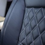 2024 Sierra Crew Cab -Pearl Katzkin Leather - Black Face - Pearl Tekstitch Reference 101143